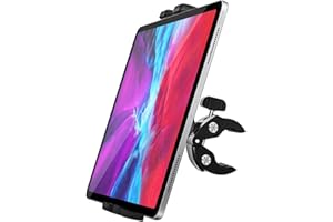 Bike Tablet Mount, woleyi Non-slip Motorcycle Bicycle Tablet & Phone Holder with 360 Rotation for iPad Pro 9.7, 10.5, 12.9 Air Mini 5 4 3 2, iPhone 12 Pro Max 11 XS XR X 8 Plus, Tab, More 4-13" Device