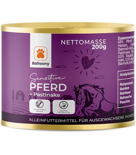Nehls Hundefutter nass - Truthahn mit Karotte Monoprotein - Premium  Qualitt mit regionalen Zutaten - ohne Zusatzstoffe - Getreide- und  Allergenfrei - geeignet fr futtersensible Tiere (6 x 200g) : Amazon.de:  Haustier