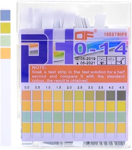 Lakmoespapier blauw boekje met 100 strips 10x75 mm Lakmoespapier blauw boekje met 100 strips 10x75 mm