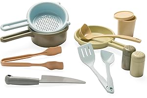 Dantoy - Nachhaltiges Küchenset aus Biokunststoff - ab 2 Jahren - Nordischem Schwan - 12-teilig - Für drinnen & draußen