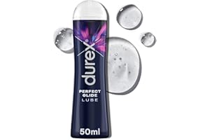Durex Perfect Glide, Silicone Based Lube, 50ml, Condom Compatible, Non Drying, Long Lasting Formula, Silky Smooth Feel, Quality Ingredients, Lubricant
