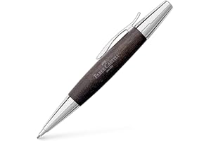 Faber-Castell 138383 - Portaminas E-motion de Color Negro con Cuerpo en Madera de Peral - Mina de 1.4 mm - Graduación B