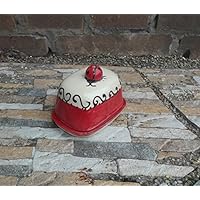 kleine Butterdose für 125g Butter mit Marienkäfer