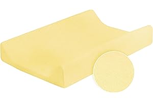 BABY COMFORT Wickelauflagenbezug Terry 70x50 cm mit erhabenen Kanten – Gelb