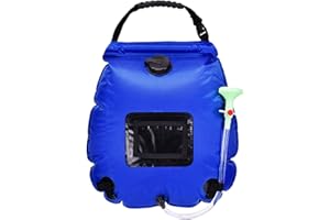 DUTTY Bolsas de Ducha de calefacción portátiles Plegables 20L Bolsas de Almacenamiento de Agua solares Bolsas de baño de Ducha de calefacción para Acampar al Aire Libre
