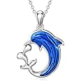 HARMONY BOLA Red Panda/Pig/Cat Necklace 925 Sterling Silver Hummingbird/Corgi Pendant Animals Jewellery Birthday Gifts for Women Girls