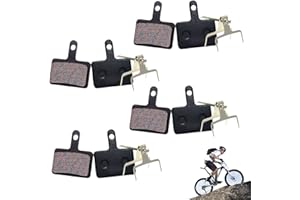 FANSEZQ 4 pares de pastillas de freno de disco de bicicleta, pastillas freno bicicleta para Shimano M575 M525 M515 T615 T675 M505 M495 M486 M485 M475 M465 M447 M446 M445 M416 M415 M395 M375 M375 M315 M355
