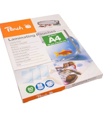 XLam Laminierfolien A4 80 Mic Glänzend - 100 Stück Premium Set Für Perfekte Dokumente