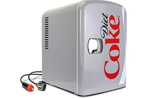 Koolatron Coca Cola Fanta Mini Frigo 4L frigorifero piccolo 6 Lattine (Grigio)