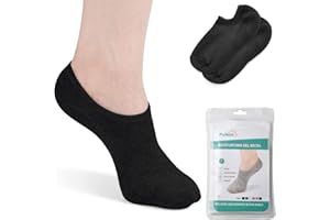 ‎PUIKOS Puikos Gel Fersensocken Dry Feet Socks Fußpflege Socken Feuchtigkeitsspendende Socken für Frauen, Gel Heel Sleeves für Trockene Harte Gerissene Haut Rissige Fersen (Knöchelsocken)