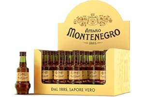 Amaro Montenegro - Amaro Mignon da Collezione 5 cl - Confezione da 20 bottigliette - Idea Regalo Esclusiva - Vol. 23%