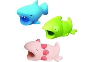 BSGP 3 PCS Cable Protector Charger Saver Cable Chewers Cable Cute Animal Bite Cable Accessory