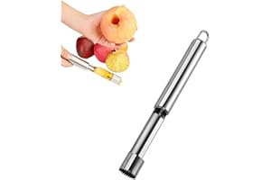 HQYBZP Apfelentkerner,Apfelausstecher,Profi Apfelentkerner,entfernt Kerngehäuse,Entkerner Set,Apple Corer für Äpfel,Birnen und anderes Obst,für DIY-Obstsalate Home & Küche(Silber)