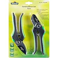 Dehner Gartenscheren-Set, Bypass- und Ambossschere
