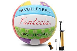 Fantecia taglia 5 Pallone da pallavolo con pompa, impermeabile Morbido Pallone da pallavolo per giochi indoor outdoor match