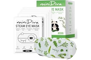 Minidiva Masque Chauffant Yeux 30pcs, Masque à Vapeur Auto-chauffants pour les Yeux Secs et anti Cernes, Chaude Steam Eye Mask Jetable, Relaxant Soulager le Stress et la Fatigue Oculaire (Sans parfum)