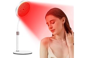 Trayvespace Red Light Lamp, 660nm & 850nm & 940nm Near Infrared Light Lamp, Infrared Lamp with Base, Near-Infrared LED Light for Home Use