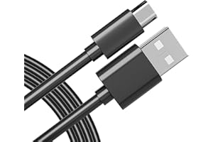 pluX USB PS4 Controller Charger,Fast Charging Cable for Playstation Wireless Controller /PS4 Pro /PS4 Slim/Xbox One/Dual Shock 4 Controller/Fire HD/Camera/TV Stick Controller Charger (black 3.3ft/1m)