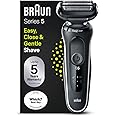 Braun Series 5 Electric Shaver, Foil Shaver With 3 Flexible Blades, 100% Waterproof, Wet & Dry Electric Razor for Men, 50-W1000s, White Rated Which? Best Buy