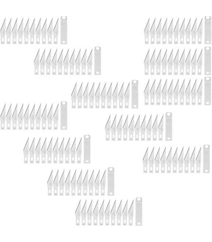 Lames Cutter 100 Lames De Rechange Scalpel - De Washati® - Pour Les Poignées De Couteaux De Sculpture