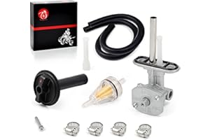 MOTO1988 Benzinhahn und Hebel für Yamaha Kodiak 400 2000–2006 Kodiak 450 2003–2006 GRIZZLY 450 2007–2011 GRIZZLY 400 2007–2008 5GH-24500–10. 00 Tank C ock