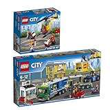 Lego CITY 2er Set 60100 60169 Flughafen Starter-Set + Frachtterminal - Leg