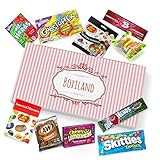 Süßigkeiten Box aus Amerika | American Sweets Box als Geschenk, Geschenkidee für Frauen Männer | Amerikanischer Süßigkeiten Mix auch als Amerika Deko