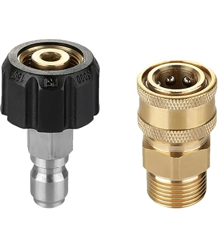 Adattatore Per Idropulitrice M22 Maschio In Ottone – Raccordo Alta Pressione 220 Bar, Per Lavor AR Leach - copertina