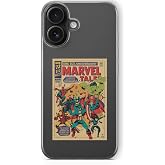 Multitronic iPhone 16 Uyumlu Marvel Tales Tasarım Baskılı Şeffaf Kılıf