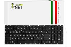 new net - Keyboards - Tastiera Italiana Compatibile con Notebook HP 250 G7 255 G7 256 G7 [ Senza Frame - Colore Nero ]