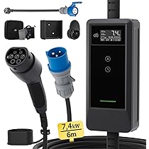 Cavo Ricarica Auto Elettrica Tipo 2 - 7.2kW, 32A, 7 Metri, Monofase, Green Cell - Foto 2