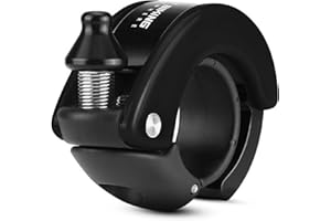 PHIDINOVA Campanello per bicicletta, design a conchiglia nascosta, clacson per bicicletta MTB, nero