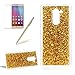 Produktbild Girlyard Silikon Glitzer Hülle für Huawei Honor 6X, Luxus Variable Farbe Pailletten Muster Shinning Case Weiche TPU Bling Backcover Ultra Dünn Flexibel Rubber Etui und Anti Rutsch Kratzfeste Schutzhülle für Huawei Honor 6X - Gold