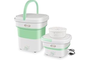 KOFOHON Tragbare Waschmaschine,faltbare elektrische Waschmaschine mit Entwässerungskorb zu trocknen,2.0kg Waschkapazität für kleine leichte empfindliche Kleidungsstücke, RV-Lager,Wohnung.