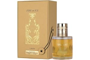 Lattafa Fire On Ice 110 ml Eau de parfum unisexe | Framboise noire intense, rose glacée, bois de chêne et ambroxan