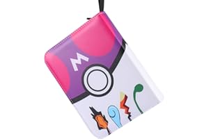 BNIMTM Trading Card Binder Compatible with Pokemon Storage - 480 Pockets Trading Card Album Folder with Zip - Card Binder Holder 4-Pocket Collector with 60 Removable Sleeves