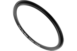 YOUR DAY MATE Step Up Ring, Ø 72 à 77 mm de diamètre, Compatible avec Les objectifs de Fabricants tels Que Canon, Sony, Nikon, Fujifilm, Adaptateur de Filtre pour Objectif d'appareil Photo, Step-up Ring Aluminium