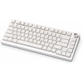 Coverzone White Switch 75% Mekanik Klavye, RGB Işıklandırma, Bluetooth & Kablolu Bağlantı, D&uuml;ş&uuml;k Profil Tuşlar, Alltan Yazılı