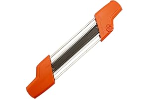 COSY GARDEN TOOLS Affuteur Chaine Tronçonneuse 5.2mm Affûteuse 2 En 1 Universal Premium Steel Aiguiseur Chaine Tronconneuse Convient Pour Tronconneuse Et Autres kit Affutage Chaine Tronçonneuse