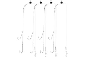 Rodeel 8PCS / 6PCS / 4PCS Sea Fishing Rigs Pulley Rigs,Single Hook & Double Hook Multi Sizes
