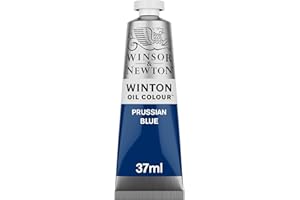 Winsor & Newton Winton - Tubo de Pintura al Óleo, 37 ML, Azul (Azul de Prusia)