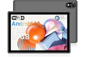 DOOGEE U9 Tablet 10 Pollici 7GB RAM + 64GB ROM (1TB TF), WiFi 6 Tablet Android 13, 10.1” 1280 * 800 HD+ IPS Tablet PC, Tablet in Offerta Bluetooth 5.0/5060mAh/OTG/Tipo C/3.5mm Headphone Jack, Grigio