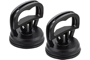 Voarge 2 Stück Dellen Saugnapf Abzieher Ausbau Werkzeug Mini Glassauger Saugheber Glasheber Klein Saugnapfhalter, Auto Body Dent Abzieher Ausbau Werkzeug 6 cm, Schwarz