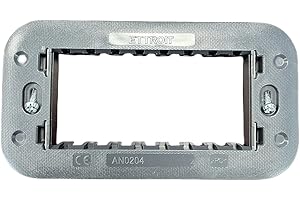 ZOREI Supporto Compatibile Con Bticino Axolute, Supporto Per Placche Della Scatola 503 504 506 (1, 4 Moduli/Posti)