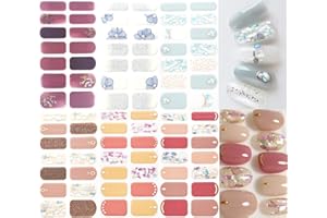 NAILDOKI Lamina Unghie, Adesivi Unghie Nail Art Stickers Nail Art Autoadesiva, Adesivi Manicure Bellissimo Moda DIY Decorazione