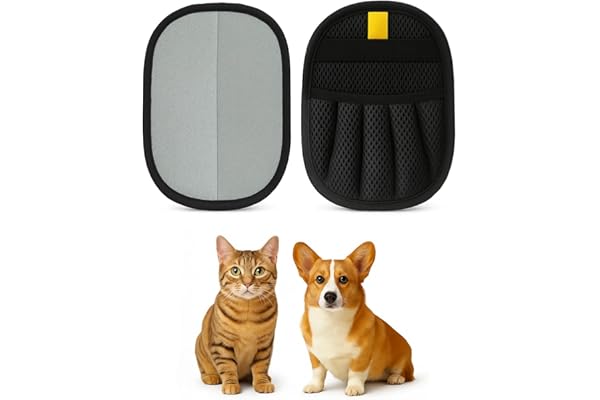 ZenithyrEn Quita Pelos Mascota 2 Piezas – Material Grueso Reforzado y Tecnología Electrostática Reforzada, Guante Quitapelos para Gatos y Perros