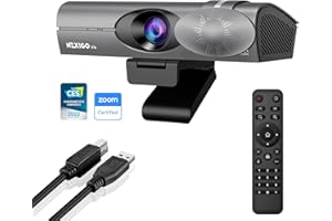 NexiGo Iris, Webcam IA 4K avec Capteur Sony_1/1,8", Mémoire Flash Intégrée, HDR, PiP, Contrôle de Type DSLR, Cadrage/Suivi Automatique avec FOV Flexible, Micros Antibruit, pour Zoom/Teams/OBS