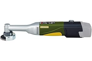 Proxxon 29817 Winkelschleifer / Akku-Langhals-Winkelschleifer LHW/A | + 2 Schleifscheiben und Trennscheibe, balancierter DC-Spezialmotor | Scheiben Ø 50 mm mit 10 mm-Lochung | ohne Akku und Ladegerät