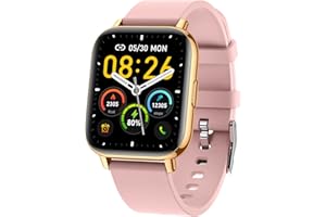 SUPBRO Smartwatch für Damen Herren Fitnessuhr mit Bluetooth Anruf 1,69" Touchscreen Fitness Tracker Sport Uhr mit Pulsuhr Schrittzähler Schlafmonitor IP68 Wasserdicht Armbanduhr für IOS Andorid