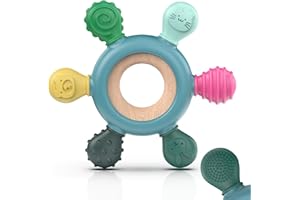 akolik Gryzak dla niemowląt, bez BPA, z silikonu, zabawka dla niemowląt od 0, 3, 6, 9, 12 miesięcy, gryzak dla niemowląt, zabawka dla noworodków, prezent dla dziewczynek i chłopców